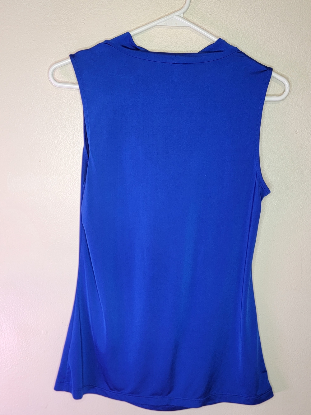 Worthington Cowl Neck Sleeveless Top in Royal Blue Lightweight Size Medium - Picture 6 of 6